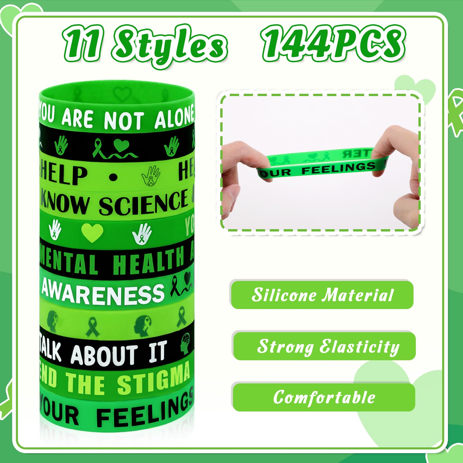 Moon Boat brain icon wristbands to spark conversations about well-being.