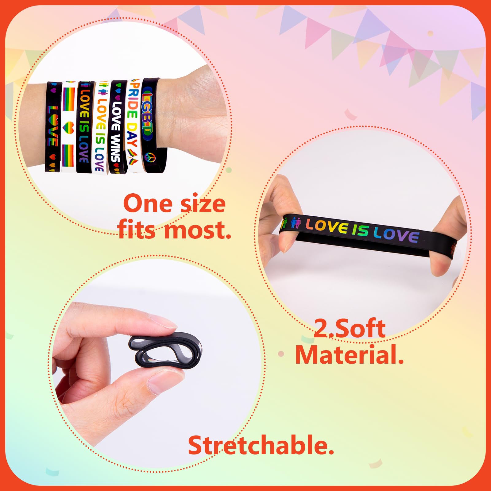 Moon Boat comfortable silicone wristbands designed for all-day wear
