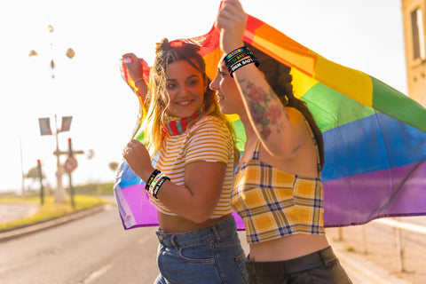 Moon Boat trans pride colors highlighting inclusive event support