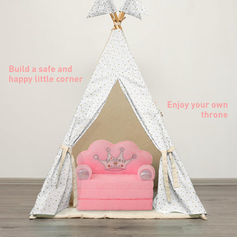 MOONBEEKI foam-filled toddler chair offers durable, comfortable support.