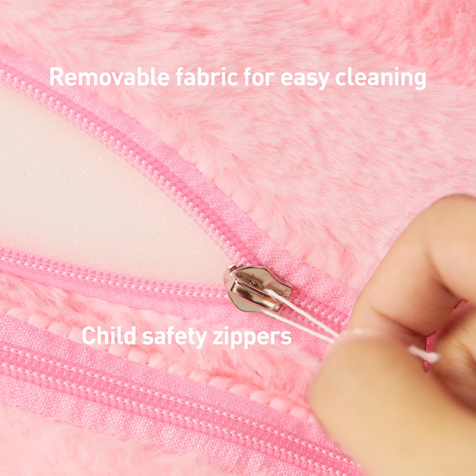 MOONBEEKI fold-out sofa with sparkling embroidery for playtime.