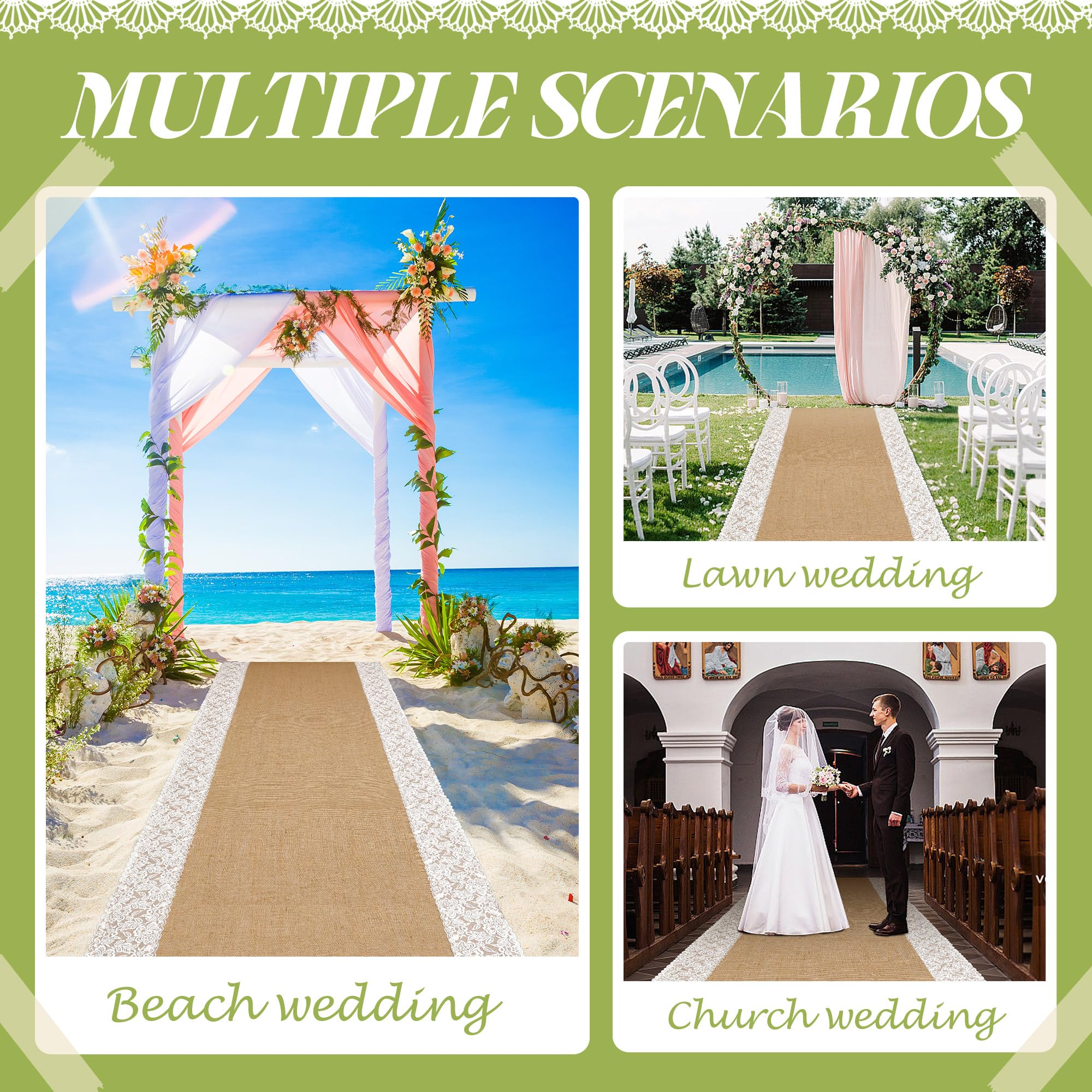 Moonoom 36-inch wide aisle rug supports a steady procession.