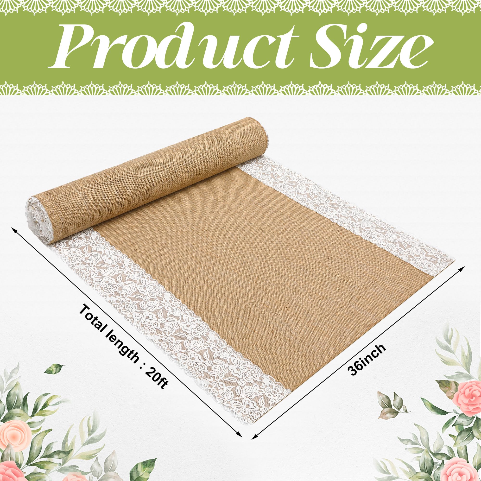 Moonoom burlap carpet roll ideal for beach weddings and outdoor celebrations.
