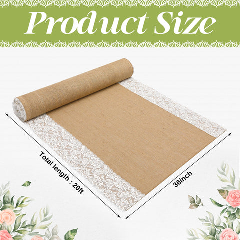 Moonoom burlap carpet roll ideal for beach weddings and outdoor celebrations.