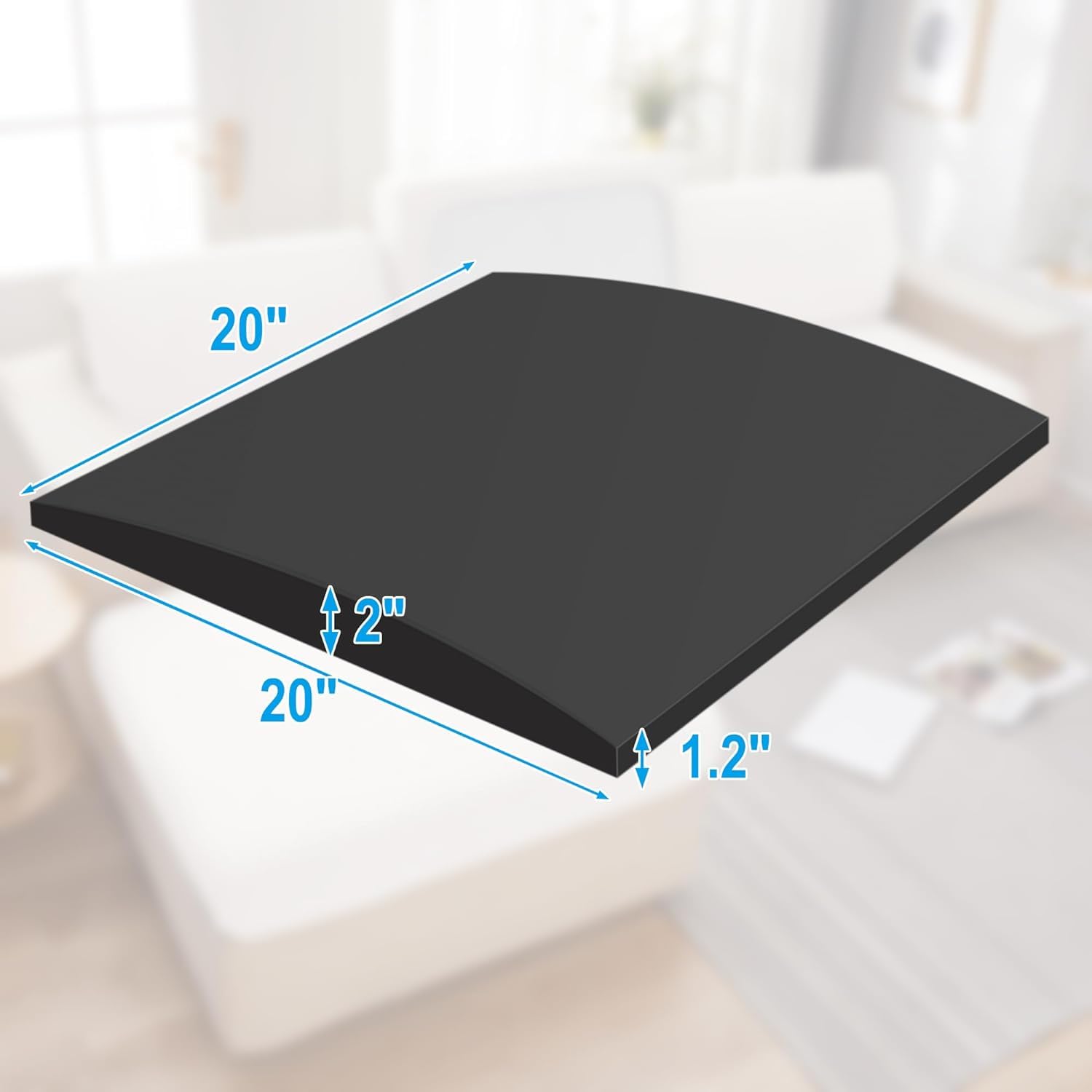 Moonoom cuttable under cushion insert enables precise fitting for sofas.