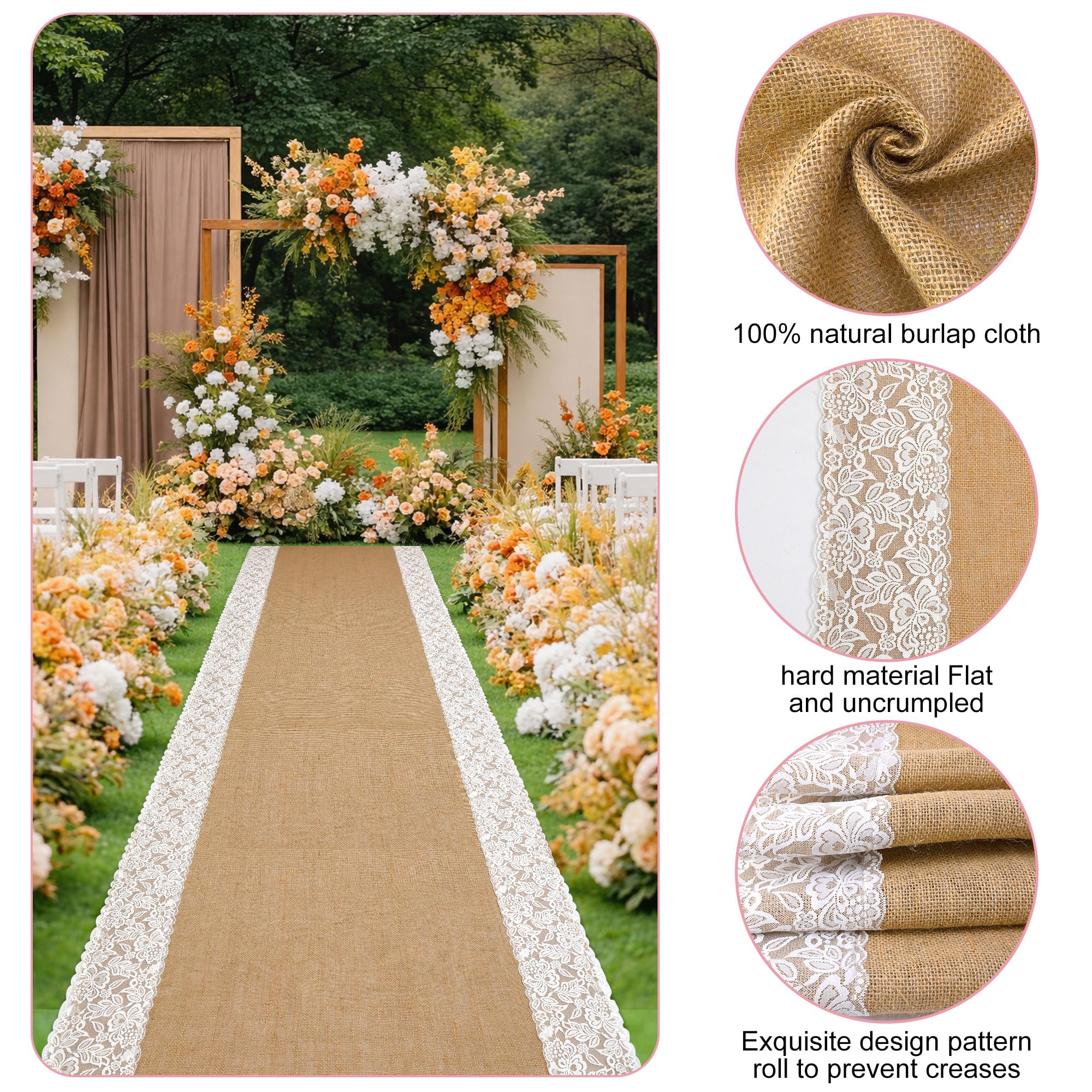 moonoom rolled burlap storage makes setup quick and neat