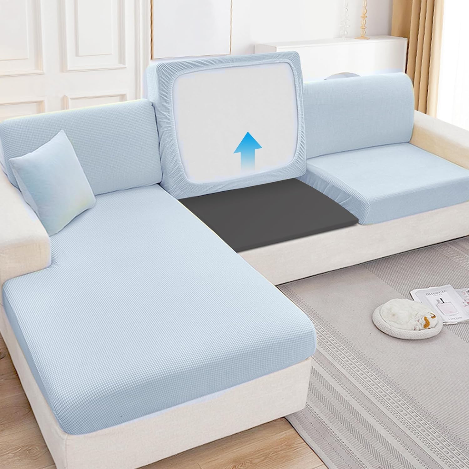 Moonoom sagging cushion fix helps chairs regain a clean even surface.
