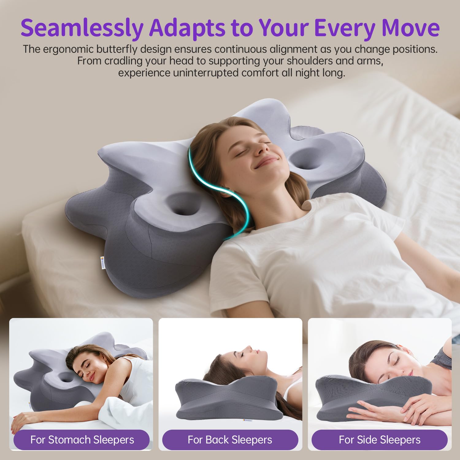 MOONOUU OEKO-TEX certified fabric ensures skin-friendly safety.