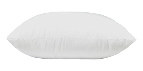 MoonRest 14x26 pillow insert side view showing uniform fill for sofas