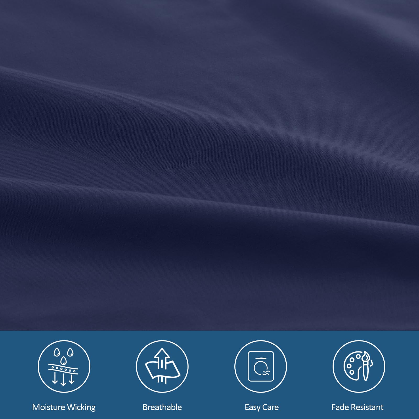 Moonsea brushed microfiber fabric for cool, comfortable sleep.