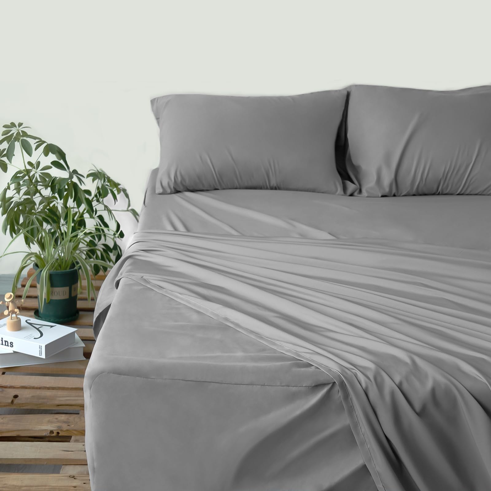Moonsea fade resistant grey fabric suits year round use.