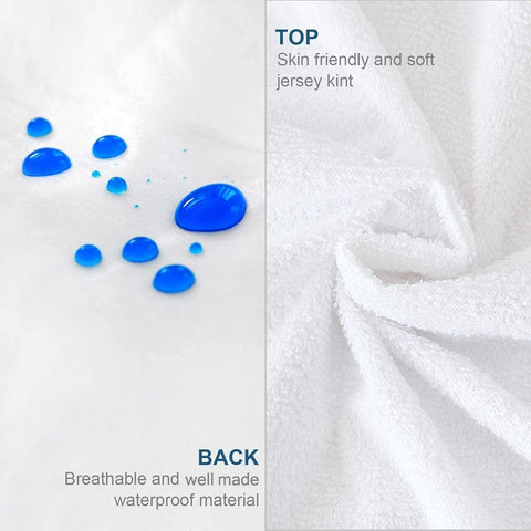 Moonsea King Mattress Protector terry-surface delivers soft comfortable sleep.