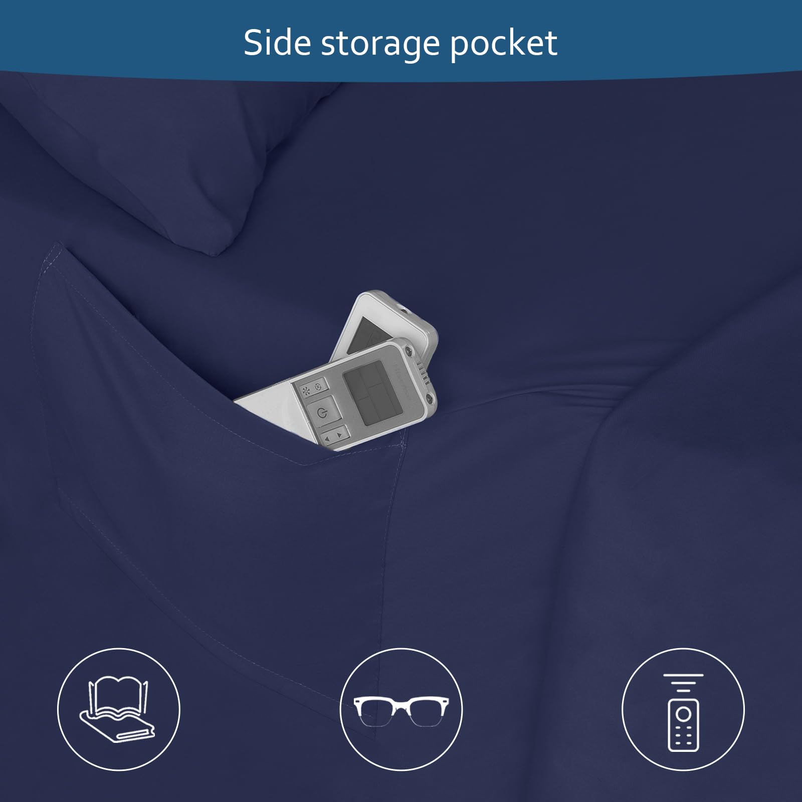 Moonsea queen pillow protectors provide soft comfort and easy care.