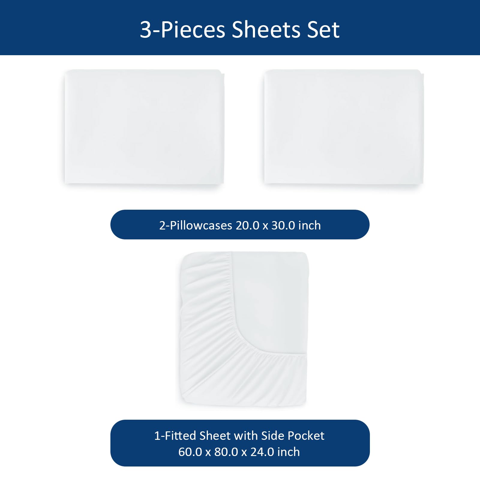 Moonsea air mattress sheets showing side pockets for easy access.