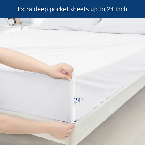 Moonsea brushed microfiber fabric feels soft and breathable for overnight comfort.