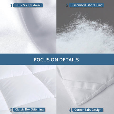 Moonsea siliconized fiber fill provides light warmth and loft.