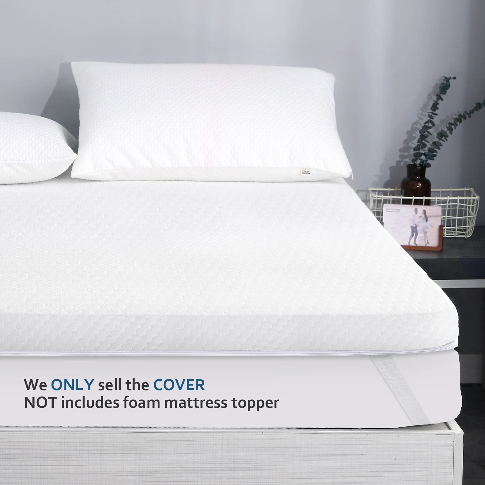 Moonsea size options including twin, full, queen, king with 3-4 inch thickness