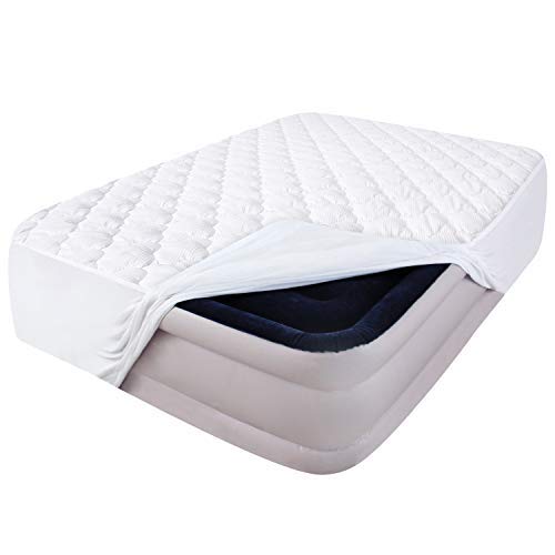 Moonsea twin mattress pad cover soft top enhances comfort and breathability.