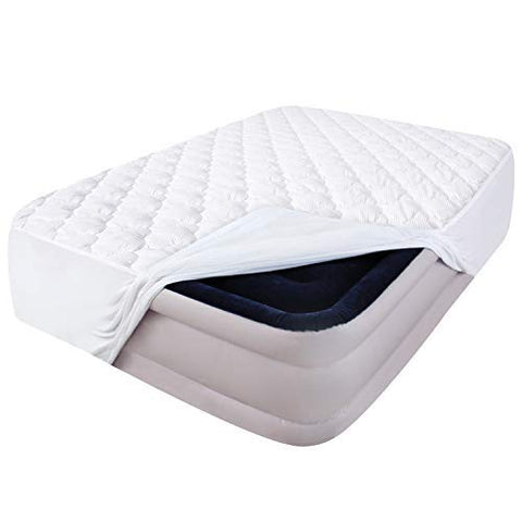 Moonsea twin mattress pad cover soft top enhances comfort and breathability.