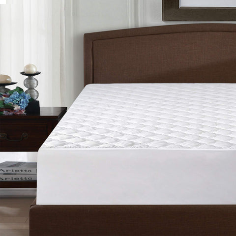 Moonsea twin mattress pad cover vacuum pack ready with plush loft after opening.