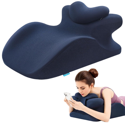 MOONYOOY memory-foam ergonomic wedge pillow angle 27 supports restful posture