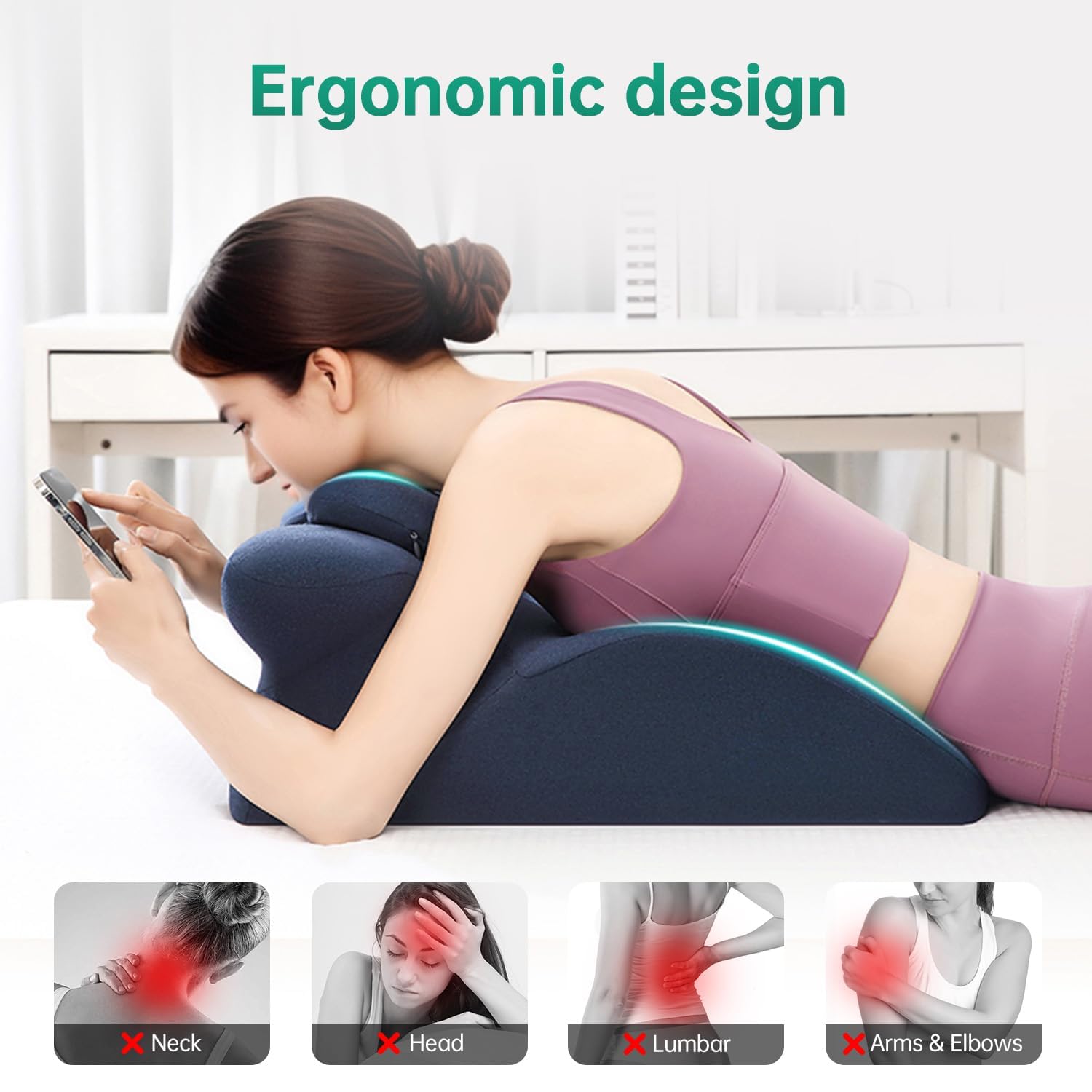 MOONYOOY slow-rebound memory foam core contours to shape
