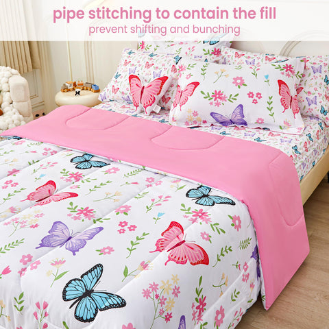 Mooreeke 6-piece bed-in-a-bag layout shows complete set for easy styling