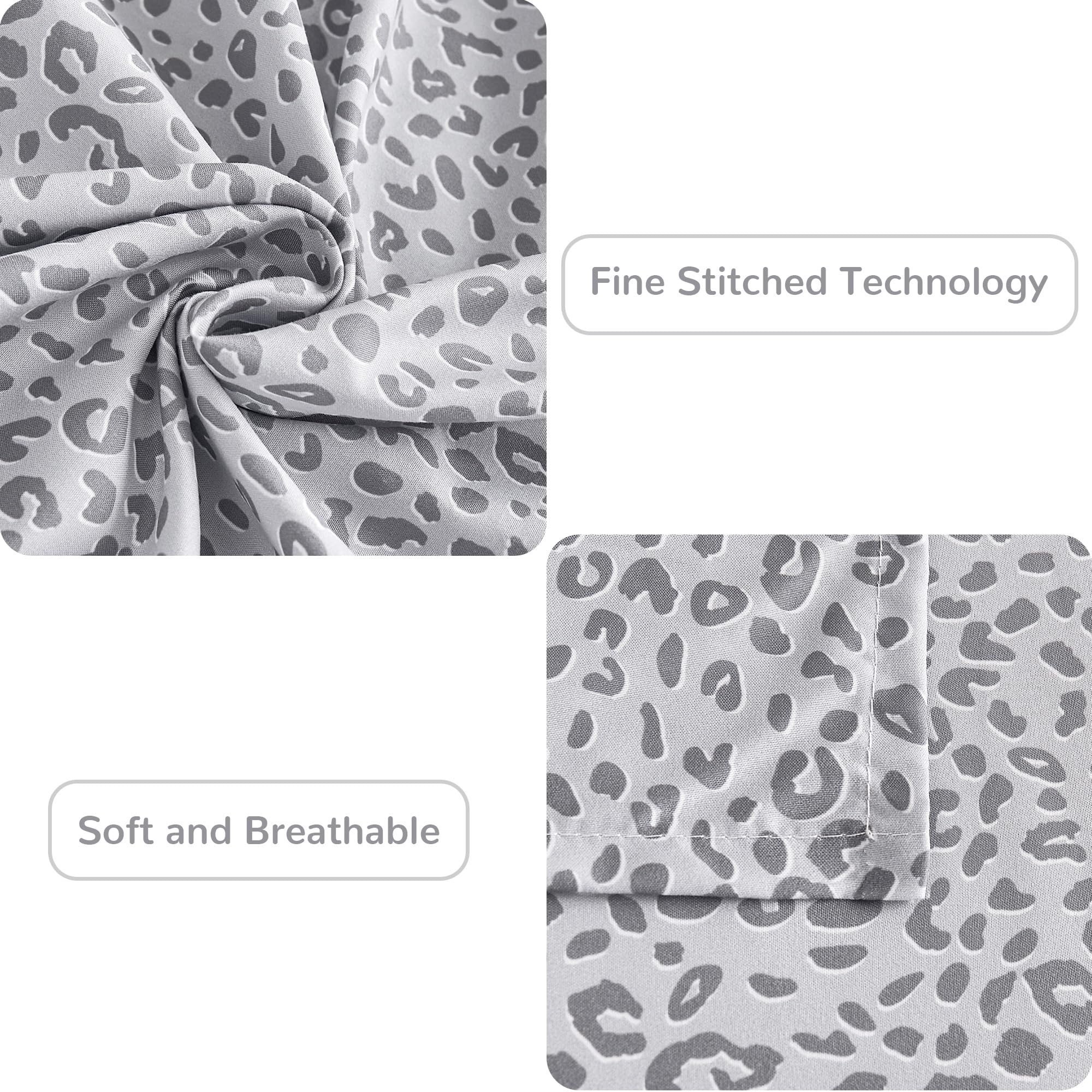 Mooreeke easy-care fabric—machine wash and tumble dry on low.