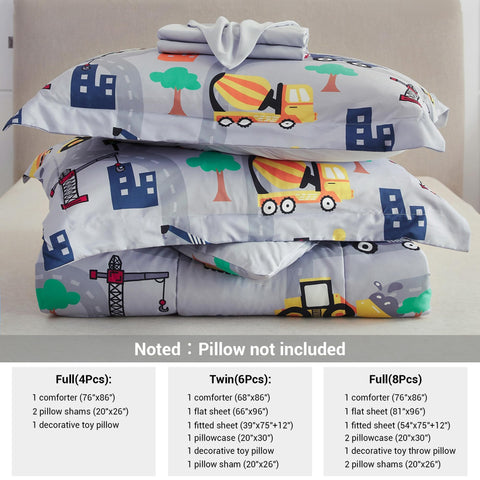 Mooreeke Excavator decorative toy pillow for cozy desk or bed nook.