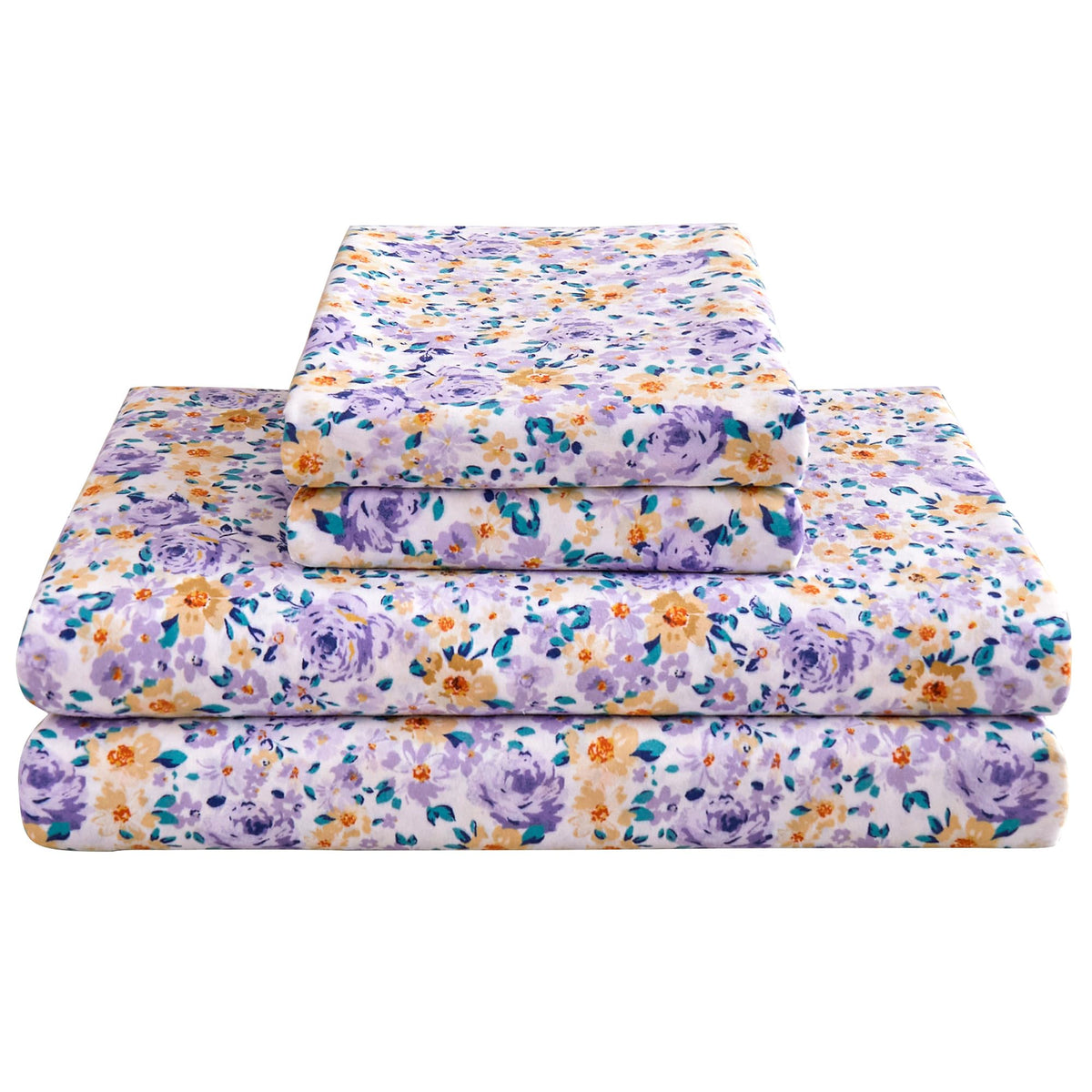 Mooreeke Floral Queen bed sheets in soft microfiber for a cozy night's sleep.