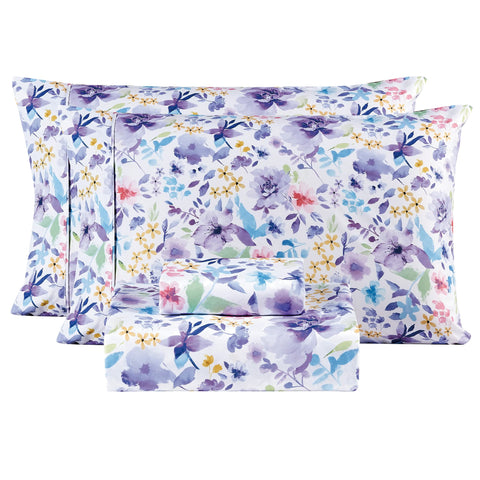 Mooreeke Floral Queen Sheets pattern preview; adds vintage charm to your bedroom.