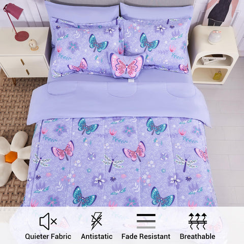 Mooreeke Kids fitted sheet provides snug twin bed fit and breathable microfiber comfort.