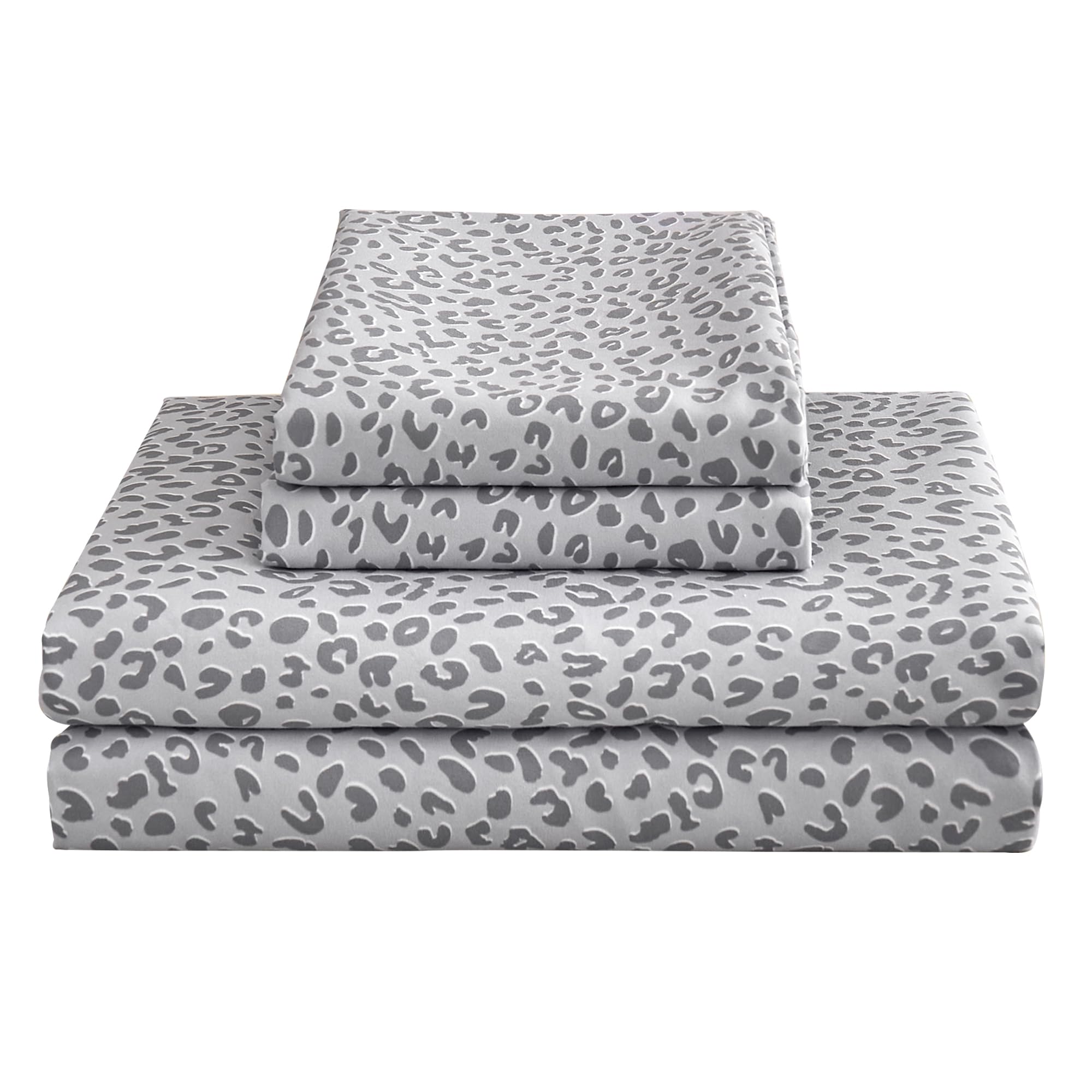 Mooreeke leopard cheetah print queen sheets add bold style to your bedroom.