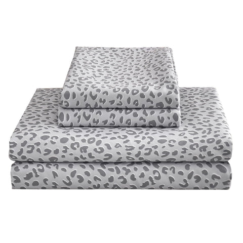 Mooreeke leopard cheetah print queen sheets add bold style to your bedroom.