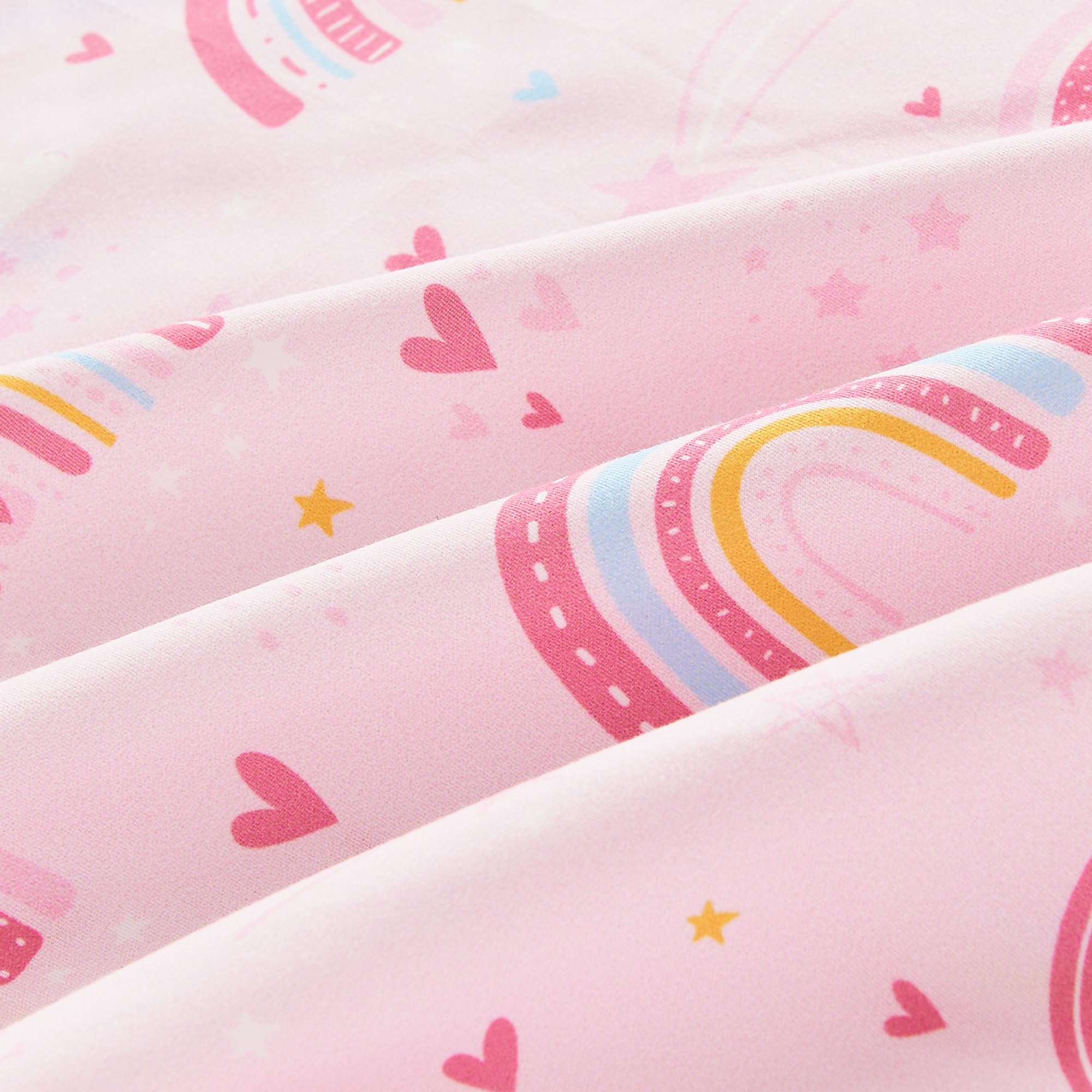 Mooreeke pillow sham 20x26, coordinates with Rainbow Pink design.