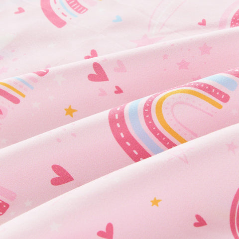 Mooreeke pillow sham 20x26, coordinates with Rainbow Pink design.