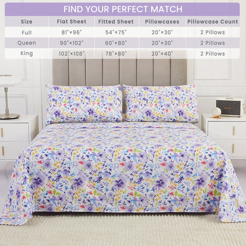 Mooreeke queen pillowcases 20x30; completes a soft, coordinated look.