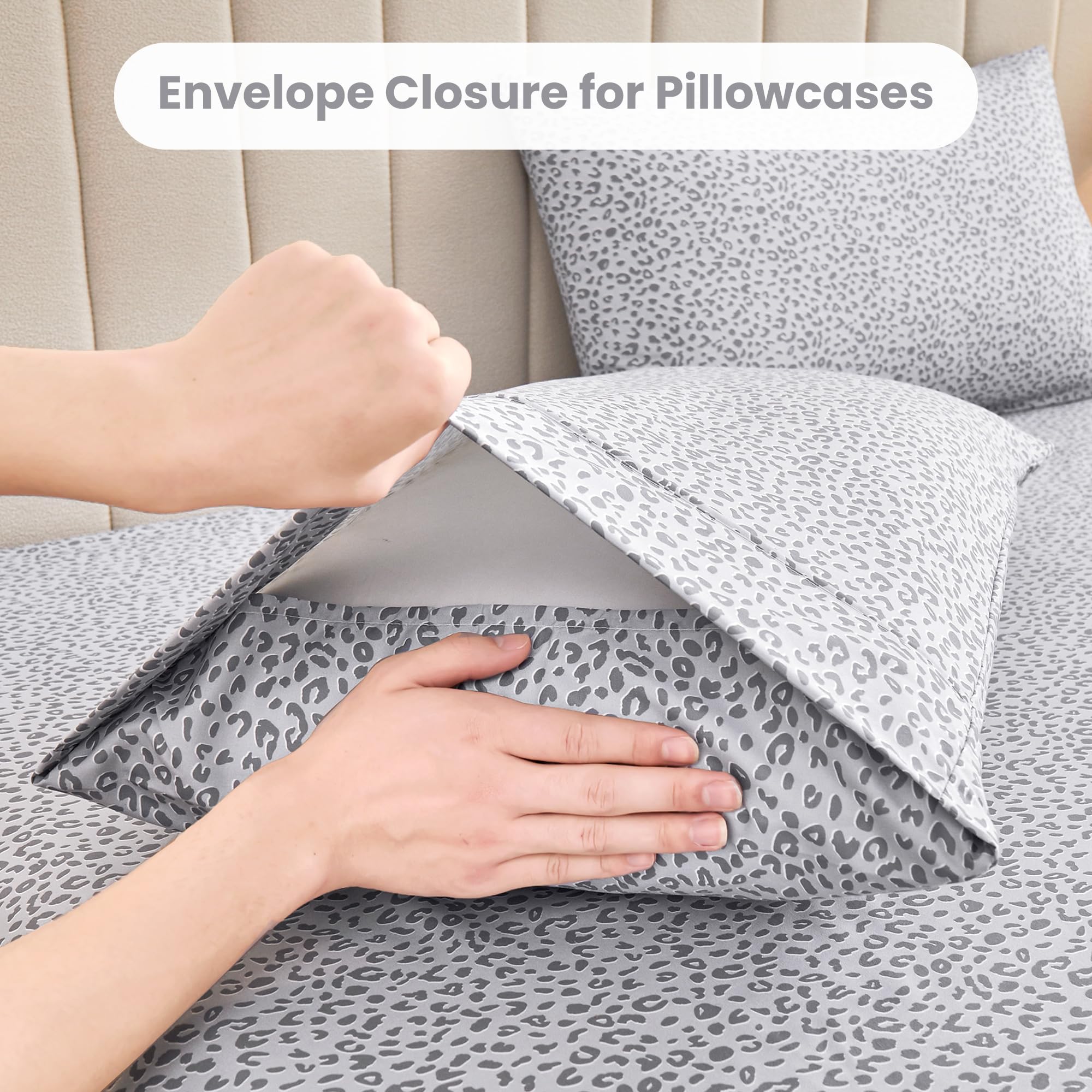 Mooreeke silver grey animal pattern elevates room style with a modern flair.