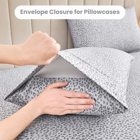 Mooreeke silver grey animal pattern elevates room style with a modern flair.