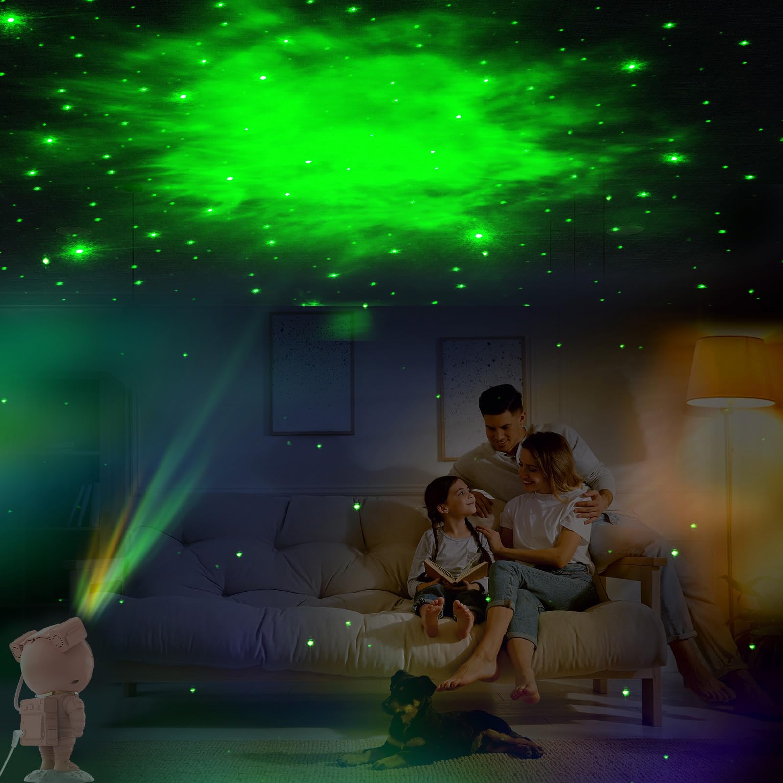 Mooyran gift-ready pink astronaut projector for teen birthdays or holidays.