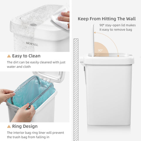 MOPALL pop-up lid design for quick access during chores.