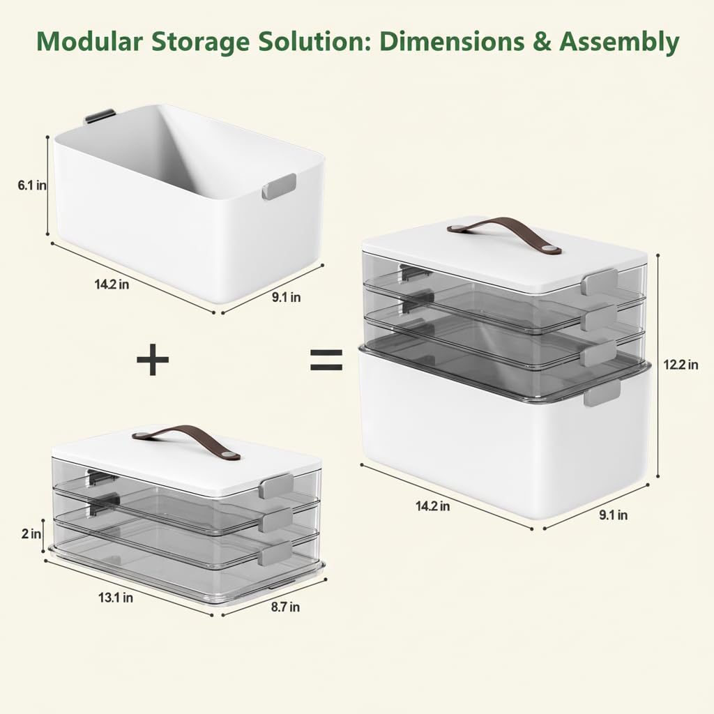 MOPALL modular stack configuration demonstrates flexible storage options.