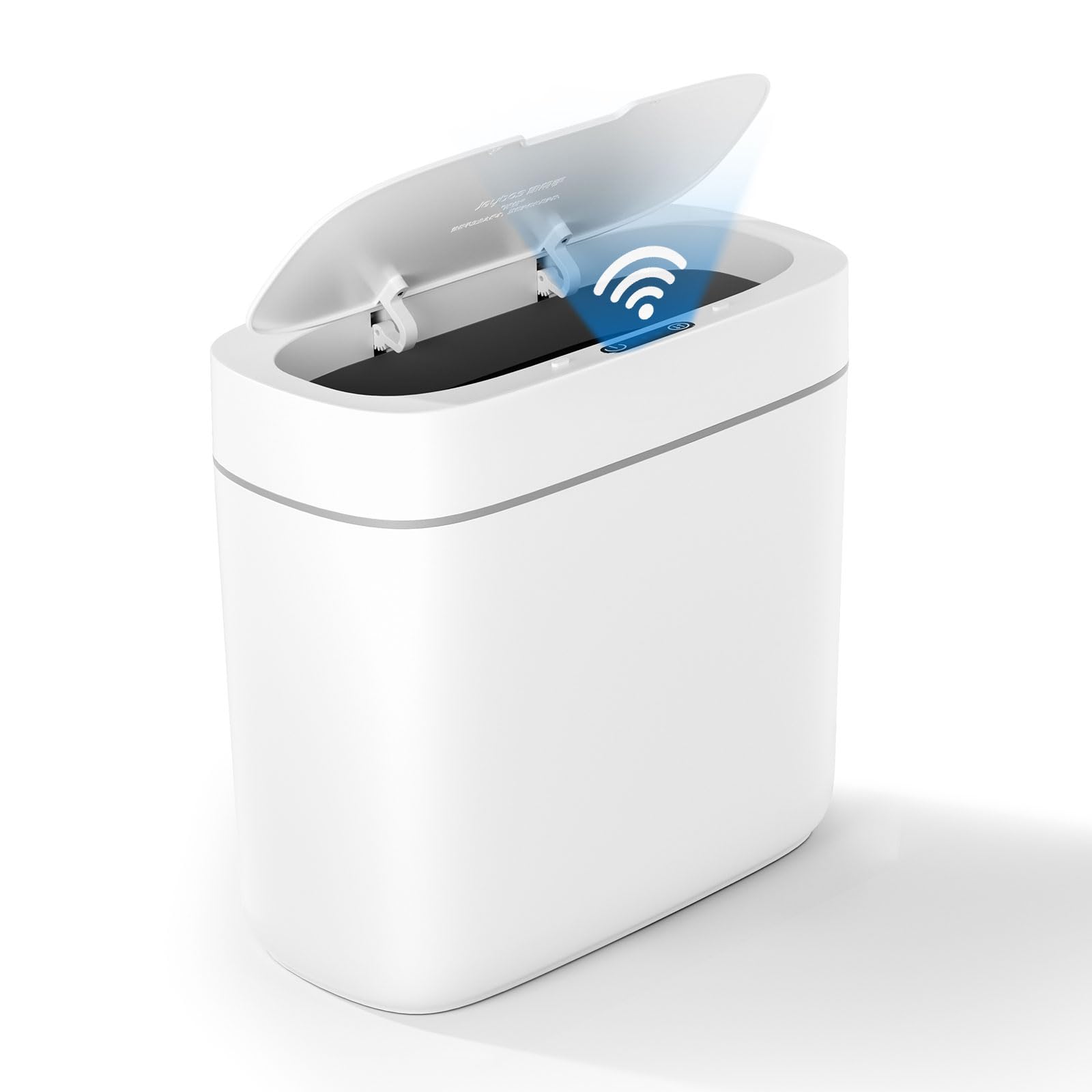MOPALL automatic motion sensor trash can lid opens hands-free for convenience.