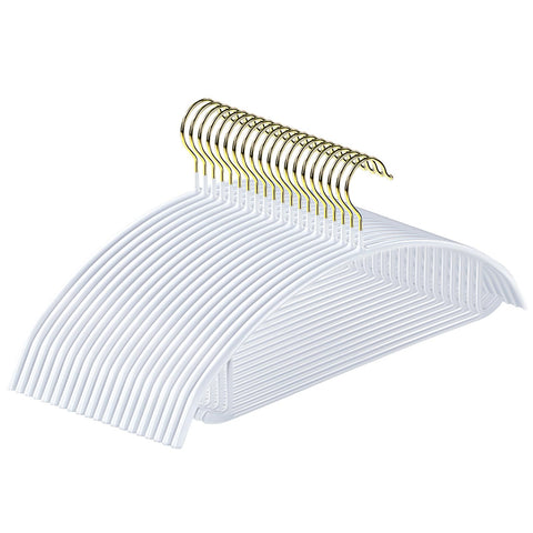 MOPALL 20-pack clothes hangers with heavy-duty metal body for sturdy daily use.