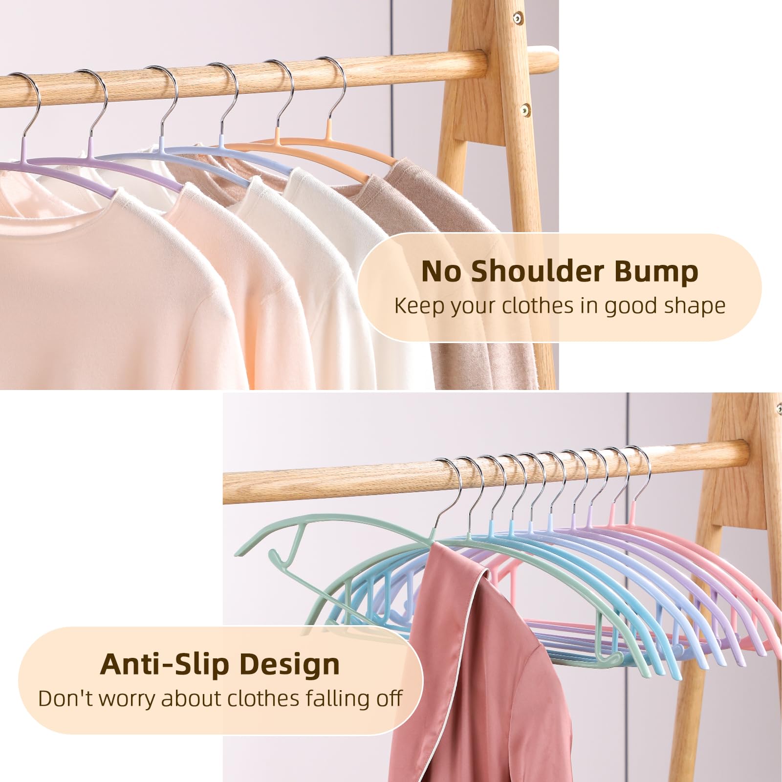 MOPALL heavy-duty metal hanger supports up to 22 pounds