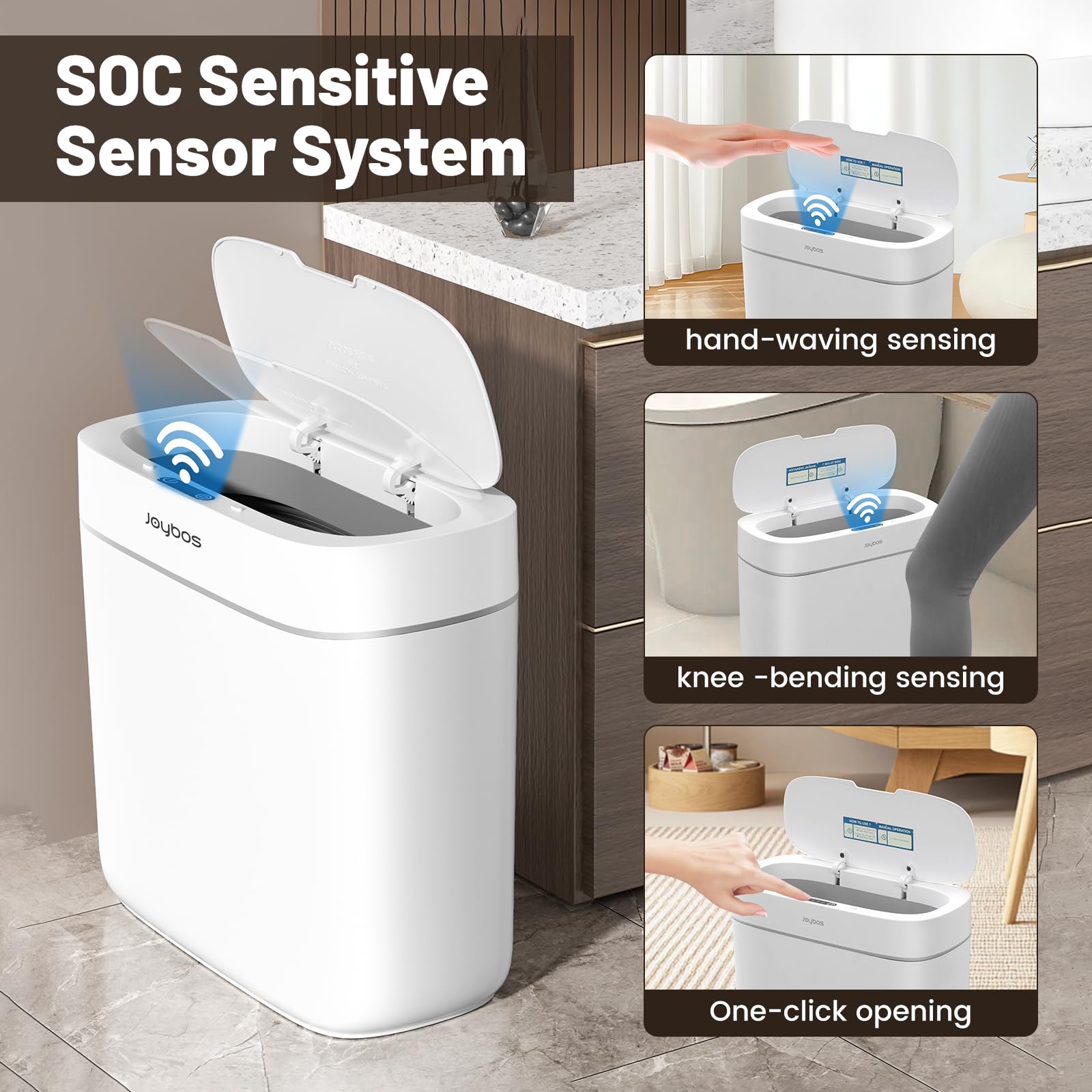 MOPALL IPX5 waterproof shell resists bathroom humidity and splashes.
