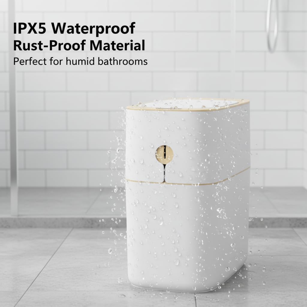 MOPALL IPX5 waterproof construction withstands splashes in humid bathrooms