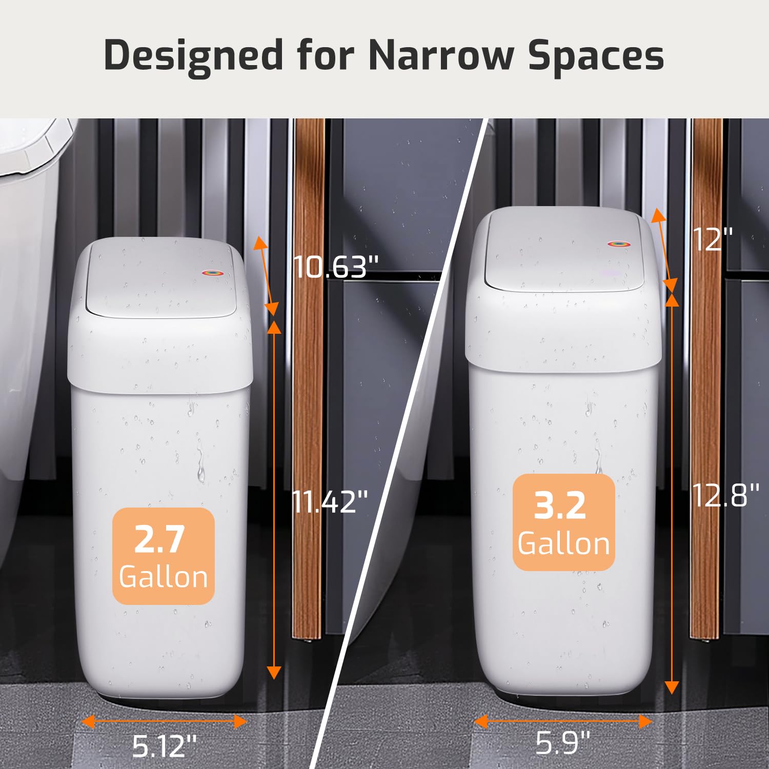 MOPALL pet-proof trash bin prevents pets from tipping and rummaging.