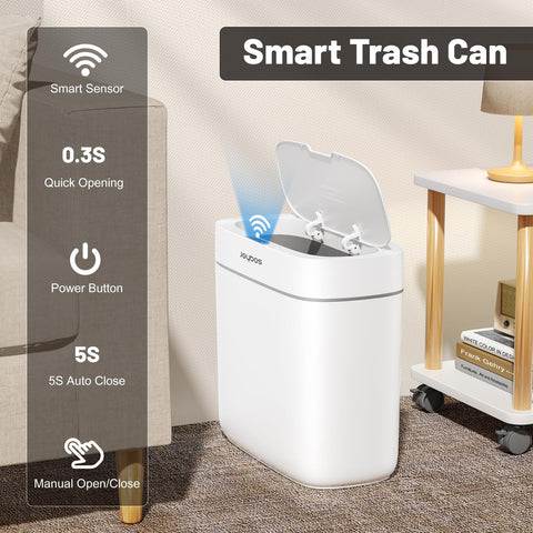 MOPALL self-sealing bags trap odors when the lid closes.
