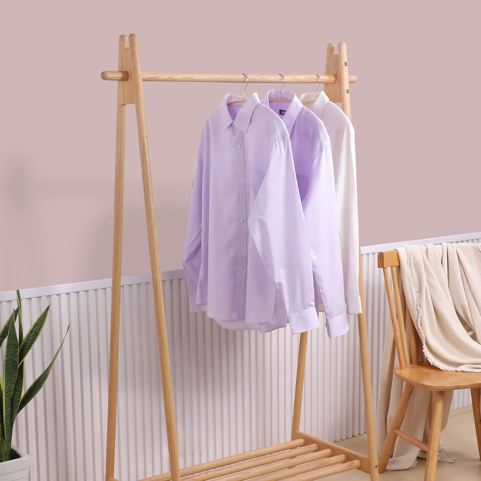 MOPALL 16.5-inch wide hanger for dresses and coats